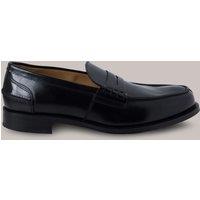 Black Formal Leather Slip-On Shoes