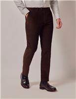 Hawes & Curtis Regular Fit Corduroy Chinos Dark Brown