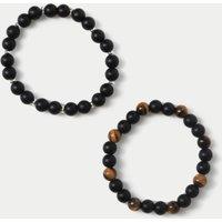 2 Pack Precious Stone Stretch Bracelet