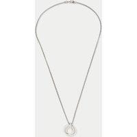 Waterproof Stainless Steel Silver Tone Pendant Necklace