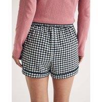 Pure Cotton Gingham Pyjama Shorts