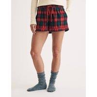 Pure Cotton Checked Pyjama Shorts