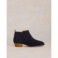 Suede Block Heel Ankle Boots