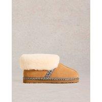 Suede Shearling Slipper Boots