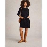 Cotton Rich Cord Texture A-Line Skirt