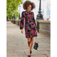 Paisley Print Cut Out Detail Shift Dress