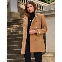 Coat With Gold Button Detail