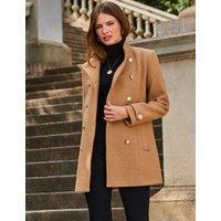 Coat With Gold Button Detail