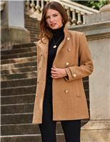 Coat With Gold Button Detail