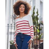 Stripe Bow Back Detail Jumper