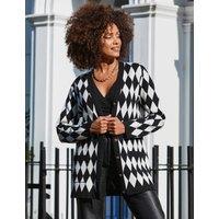 Argyle Longline Cardigan