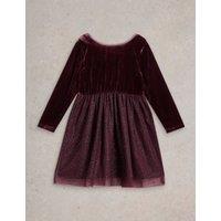 Velvet Glitter Dress (3-10 Yrs)