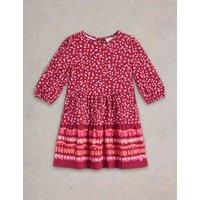 Pure Cotton Dotty Print Dress (3-10 Yrs)