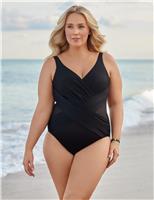 Crossover Extra Firm Control Wrap V-Neck Plus Swimsuit