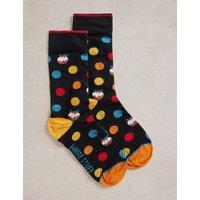 Christmas Spot Cotton Rich Socks Gift Box