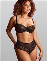 Allure Lace Wired Demi Balcony Bra D+