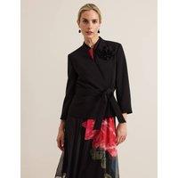 Corsage Belted Short Jacket