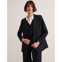 Pinstripe Double Breasted Blazer