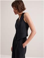 Pinstripe Single Breasted Waistcoat