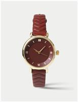 Burgundy Chevron Watch
