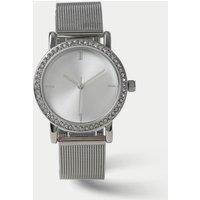 Silver Tone Mesh Watch