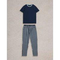 Cotton Rich Striped Pyjama Set