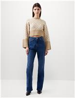 High Waisted Straight Leg Jeans