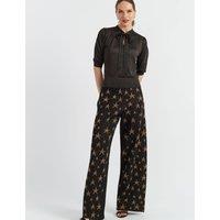 Jacquard Star Flared Trousers