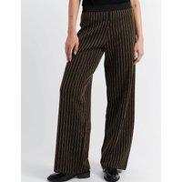 Pinstripe Wide Leg Trousers