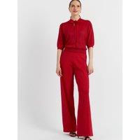 Sparkly Elasticated Waist Wide Leg Trousers