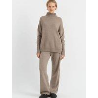 Pure Cashmere Wide Leg Joggers