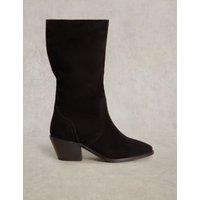 Suede Block Heel Boots