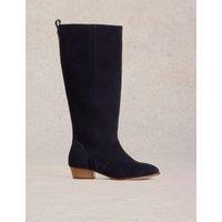 Wide Fit Suede Knee High Boots