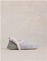 Borg and Faux Fur Moccasin Slipper Boots