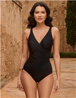 Extra Firm Control Wrap V-Neck Swimsuit