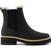 Leather Flat Chelsea Boots