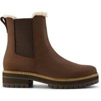 Leather Flat Chelsea Boots