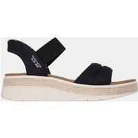 Skechers Bobs Sun Ray Wedge Sandals Black Mix