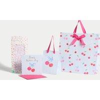 Cherry Gift Wrap Set with Mother s Day Card, Bags & Tissue