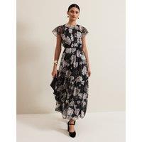 Floral Midaxi Tiered Dress