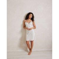 Satin Lace Trim Chemise