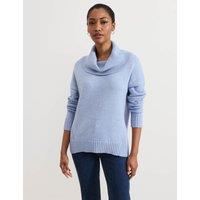 Textured Cowl Neck Jumper