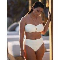 Fantasie Beach Waves High Waisted Bikini Bottoms Cream