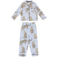 Pure Cotton Seersucker Leopard Pyjamas (1-12 Yrs)