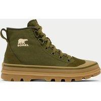 Canvas Suede Panel Mid Top Trainers