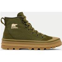Canvas Suede Panel Mid Top Trainers