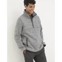 Funnel Neck Half Zip Sweatshirt