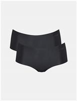 Sloggi 2 Pack Zero Feel Microfibre Knicker Shorts Black