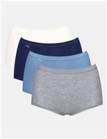 Sloggi 4pk Basic+ Cotton Rich Full Briefs Multi