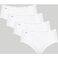 Sloggi 4pk Basic+ Cotton Rich Full Briefs White